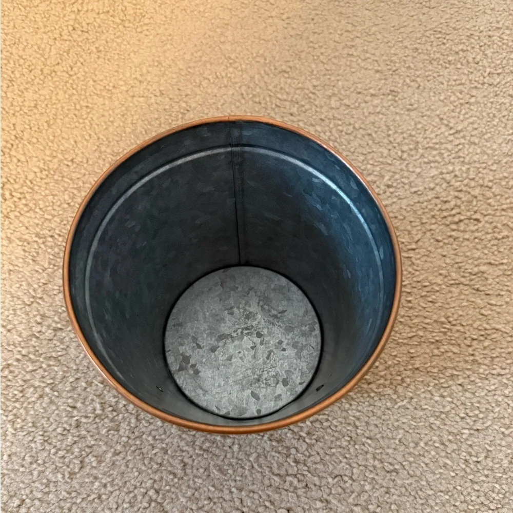 FTD | Pumpkin Patch Metal Flower Vase / Bucket for Fall